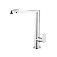 Keukenmengkraan Sapho Dandy 1-hendel Recht 26.5 cm met knikuitloop Chroom - thumbnail