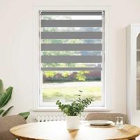 VidaXL Duo rolgordijn 70x120cm grijs - thumbnail