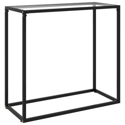 VidaXL Wandtafel 80x35x75 cm gehard glas transparant VidaXL Wandtafel 80x35x75 cm gehard glas transparant