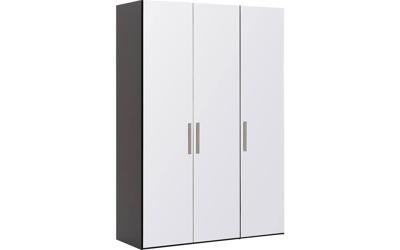 Goossens Kledingkast Easy Storage Ddk, Kledingkast 153 cm breed, 220 cm hoog, 3x glas draaideur Goossens Kledingkast Easy Storage Ddk, Kledingkast 153 cm breed, 220 cm hoog, 3x glas draaideur