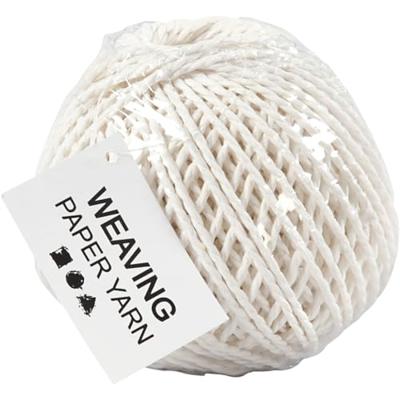 Creativ Company Papier garen, dikte 2,5-3 mm, wit, 150 gr, 40 m/ 1 bol