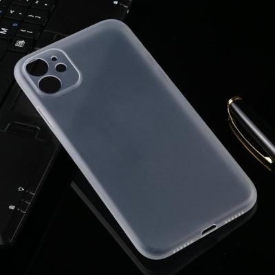 Ultradunne matte PP Case voor iPhone XIR 2019 (transparant)