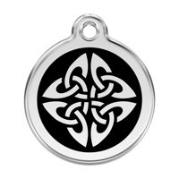 Tribal Arrows Black roestvrijstalen hondenpenning large/groot dia. 3,8 cm RedDingo - Reddingo - thumbnail