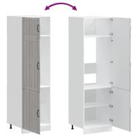 Keukenkast Lucca bewerkt hout grijs sonoma eiken - thumbnail