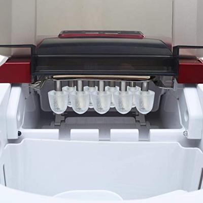 VidaXL Ijsblokjesmachine 2,4 l 15 kg/24 u rood