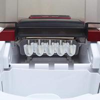 VidaXL Ijsblokjesmachine 2,4 l 15 kg/24 u rood - thumbnail