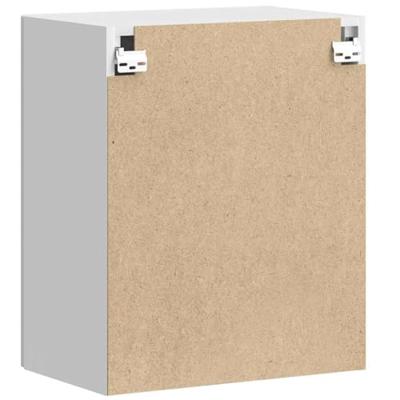 Keukenbovenkasten 2 st Porto bewerkt hout wit