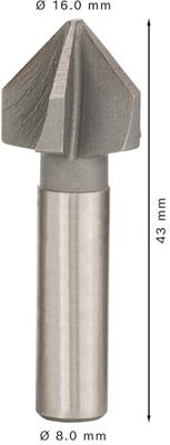 Bosch Accessories Bosch Power Tools 2608596372 Kegelverzinkboor 16 mm HSS Cilinderschacht 1 stuk(s) - thumbnail