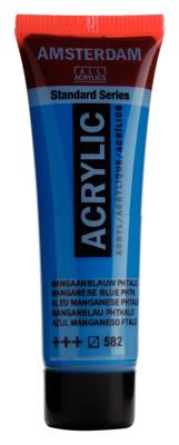 Royal Talens Amsterdam Standard Series Acrylverf Tube 20 ml - Mangaanblauw Phtalo 582