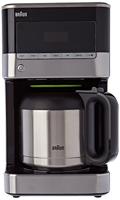 Braun Domestic Home KF7125BK Koffiemachine 1.5L 1000W Grijs/Zwart - thumbnail