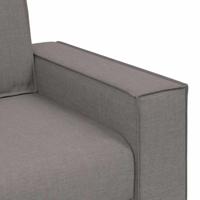 2-delige Loungeset met kussens stof taupe - thumbnail