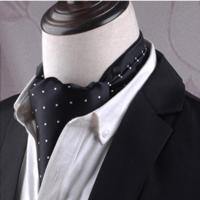 Gentleman's stijl Polyester Jacquard mannen Trendy sjaal Fashion jurk kostuum Shirt Britse stijl Scarf(L247) - thumbnail