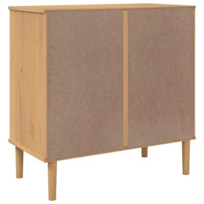 Dressoir SENJA rattan-look 80x40x80 cm massief grenenhout bruin Dressoir SENJA rattan-look 80x40x80 cm massief grenenhout bruin