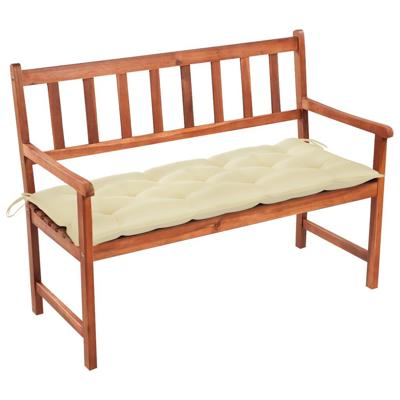 VidaXL Tuinbank met kussen 120 cm massief acaciahout