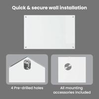 VidaXL Keuken achterwand 2 pcs doorzichtig 90 x 60 cm gehard glas - thumbnail