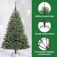 VidaXL Kunstmatige inklapbare kerstboom groen 150 cm pvc en metaal - thumbnail