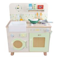 Classic World houten keuken met accessoires - 14dlg. - thumbnail