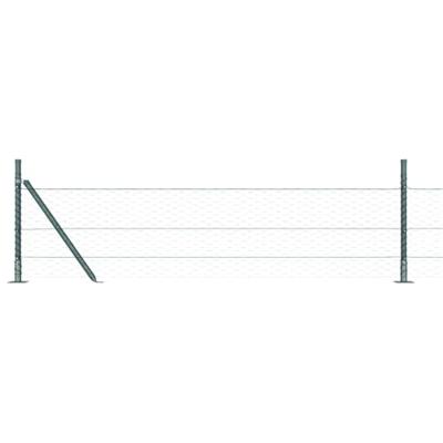 VidaXL Afrasteringspaal groen 25 x 0,5 m (36 mm gaas) staal VidaXL Afrasteringspaal groen 25 x 0,5 m (36 mm gaas) staal