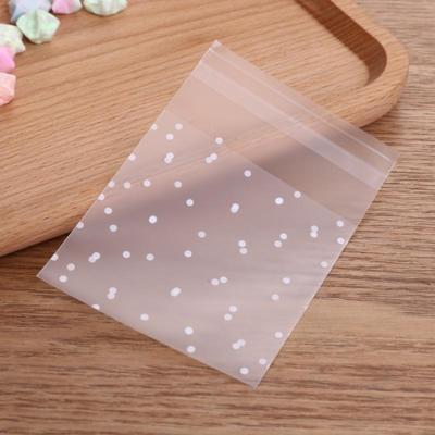 100 PCS plastic transparante cellofaan zakken polka dot Candy cookie Gift Bag met DIY zelfklevende Pouch Celofan zakken voor partij grootte: 7x7cm (t