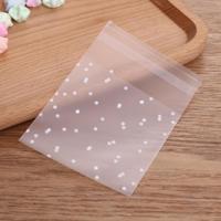 100 PCS plastic transparante cellofaan zakken polka dot Candy cookie Gift Bag met DIY zelfklevende Pouch Celofan zakken voor partij grootte: 7x7cm (t - thumbnail