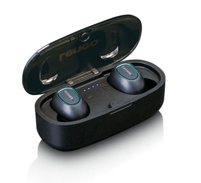 Lenco EPB410 Bluetooth IPX4 TWS Earphone met Powerbank Zwart