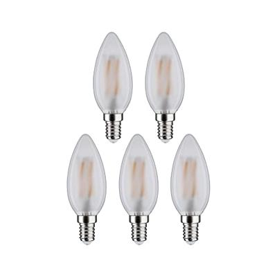 Paulmann 29096 LED-lamp Energielabel F (A - G) E14 Kaars 4.8 W Neutraalwit (Ø x h) 35 mm x 98 mm 5 stuk(s)