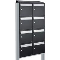 Allux Flow Set 2-Breed, 4-Hoog Met Dak Op Statief Zwart - 40040070_2x4ds - thumbnail