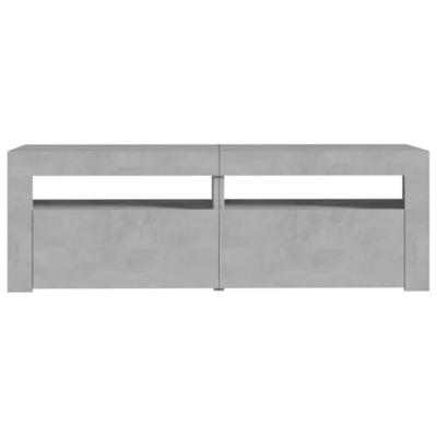 Tv-meubel met LED-verlichting 120x35x40 cm betongrijs