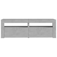 Tv-meubel met LED-verlichting 120x35x40 cm betongrijs - thumbnail