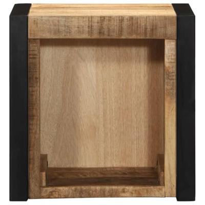 Nachtkastjes 2 st 40x35x40 cm massief ruw hout mango