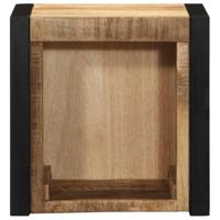 Nachtkastjes 2 st 40x35x40 cm massief ruw hout mango - thumbnail