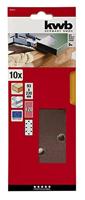 kwb 818112 Schuurpapier Korrelgrootte (num) 120 (l x b) 230 mm x 93 mm 10 stuk(s) - thumbnail