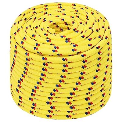 VidaXL Boottouw 12 mm 250 m polypropyleen geel
