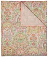 Pip Studio Pip Studio Jabali Flower Quilt - Koraalrood 150x200 cm - thumbnail