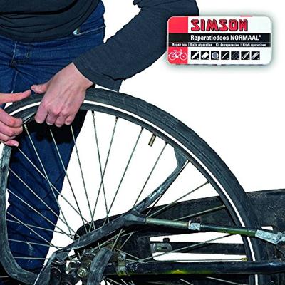 Simson Reparatiedoos normaal 8 x 6 cm aluminium rood 10-delig - thumbnail