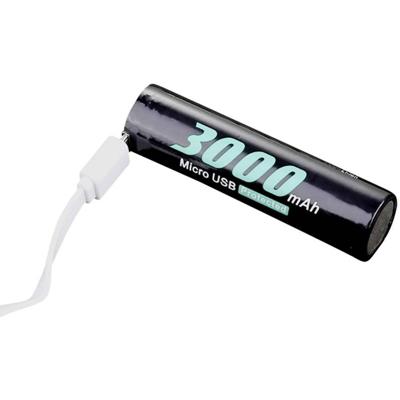 Soshine 18650USB-3.7-3000 Oplaadbare batterij (micro-USB) 18650 Li-ion 3.6 V 3000 mAh 1 stuk(s) Soshine 18650USB-3.7-3000 Oplaadbare batterij (micro-USB) 18650 Li-ion 3.6 V 3000 mAh 1 stuk(s)