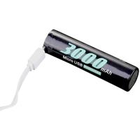 Soshine 18650USB-3.7-3000 Oplaadbare batterij (micro-USB) 18650 Li-ion 3.6 V 3000 mAh 1 stuk(s) - thumbnail