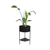 LOFT42 Flora hoek plantenbak - Metaal - Zwart - thumbnail