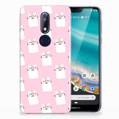 Nokia 7.1 | TPU Hoesje | Sleeping Cats Nokia 7.1 | TPU Hoesje | Sleeping Cats