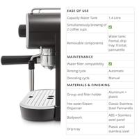 Gaggia 10004204 Espressomachine met filterhouder Zwart, Zilver 1900 W - thumbnail