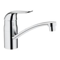 GROHE Euroeco Keukenkraan - laag - draaibare uitloop - chroom 32787000 - thumbnail