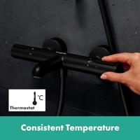 Hansgrohe Ecostat Element Opbouw badthermostaat, mat zwart - thumbnail