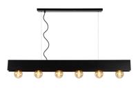 Lucide SURTUS - Hanglamp - 6xE27 - Zwart - thumbnail