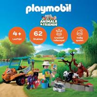 PLAYMOBIL Animals & Friends dierentuin: dierenverzorger met voertuig 72072 - thumbnail
