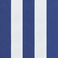 VidaXL Stoelkussens 4 st 50x50x7 cm stof gestreept wit en blauw - thumbnail