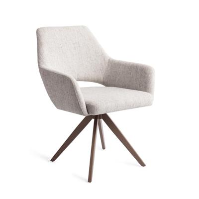 Jesper Home Draaibare Eetkamerstoel 'Yanai' Turn Brown, kleur Pigeon
