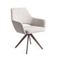 Jesper Home Draaibare Eetkamerstoel 'Yanai' Turn Brown, kleur Pigeon - thumbnail