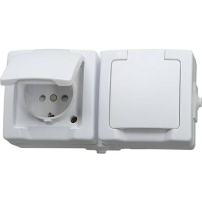 Kopp 137002003 Wandcontactdoos dubbel spatwaterdicht Wit 1 stuk(s)