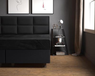 RoyalTextile - Hoeslaken Velvet - Zwart - 140 x 200 RoyalTextile - Hoeslaken Velvet - Zwart - 140 x 200