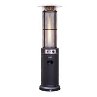 Eurom Flameheater Round 11000 Patioheater Terrasverwarmer Zwart - thumbnail
